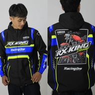 Jaket Rollingspeed X Total Kings FullBlack Bahan Jersey Tebal Gratis Stiker