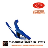 Kyser KG6UA Acoustic Quick-Change Capo For Acoustic Guitar Blue (Made In USA)