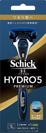 Hydro Schick（Chic）Hydro 5高級逃生支架（帶有刀片+1個替換刀片），帶有Skingard 5 -blade Silver