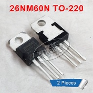 2pcs Original 26NM60N STP26NM60N TO-220 20A/600V N-channel MOSFET Transistor