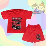 AUTHENTIC DUNK TRUCK KIDS' T-SHIRT TOP SET - FREE NAME PRINTING