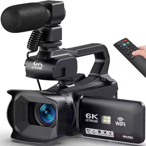 Live Streaming Vlog 6K Camera 18X Digital Zoom 64MP IR Night UHD 4.0 IPS Touch Screen WIFI Professio