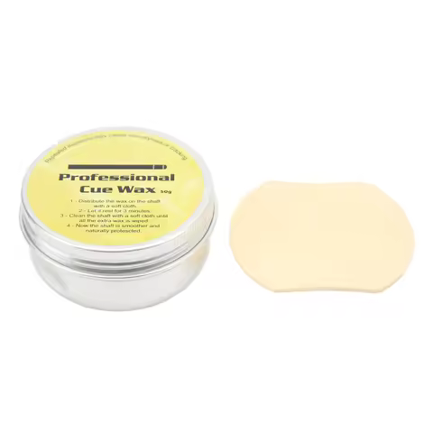 Stick Cue Wax Easy To Use Protective Soft and Sticky Pool Shaft Wax 50gram with Polishing Sheet for 