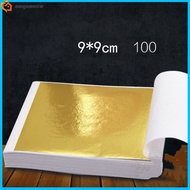 SQE IN stock! 100 Pages 24K Gold Leaf Art Design Gold-Plated Frame Decorative Materials