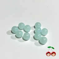 manik bola bulat akrilik jelly candy (@10pcs) - biru 8mm