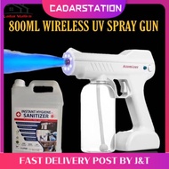 CS_Spray Gun Wireless Rechargeable Disinfection Sprayer Nano Blue Ray Atomizer Fogging Spray Gun 蓝光雾化消毒槍