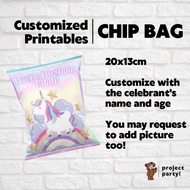 Unicorn Chip Bag | Children's Day | Birthday Party Favours | Gift for Kids | Girls