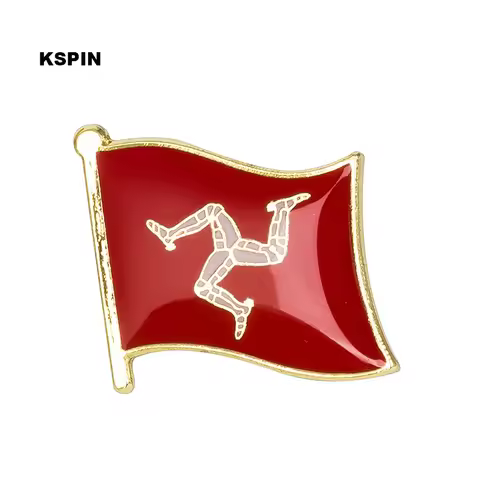 Isle of Man Flag Badge Pin Lapel Pin Badge for Backpack