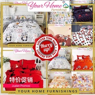YH 3in1/4in1 Bedsheet Set 单人双人芦荟棉1000针床单 Set Cadar Tilam LIMITED TIME SALE