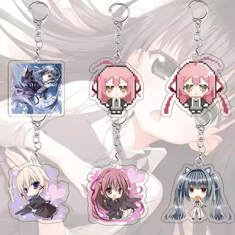 Sakura No Toki Acrylic Keychain Galgame Pixel Reika Nakamura Girl Game Pendant Bag Charm Fashion Mod