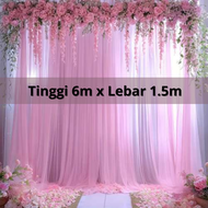 (Backdrop Tile Tinggi 6m) Untuk Latar Belakang Berbagai macam Acara Penting - Acara Lamaran Ultah Aq