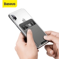 Baseus iPhone Back Wallet Card Slots Case For iPhone 11Pro X XS Max XR Case Luxury 3M Sticker Silico