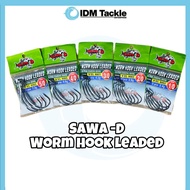 SAWA-D WORM HOOK WITH LEADED