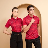 GRAND SPORT เสื้อโปโลงานพิมพ์ด้านหน้า (สีแดง) รหัส 072082