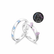 Ring lucky cat and girl ring