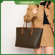 ZOWBRSH จุได้มาก กระเป๋าแบบสะพายไหล่ ลำลองแบบสบายๆ พียู PU กระเป๋าเดินทางสำหรับเดินทาง ทนทานต่อการใช้งาน กระเป๋าถือแบบถือ