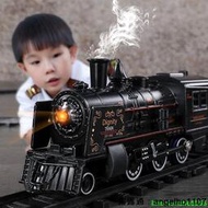 2024新款 兒童玩具 電動復古蒸汽火車玩具 噴霧兒童仿真 百變軌道路軌高鐵 男女孩1-3歲6