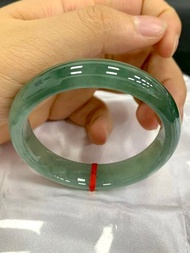 冰種 天然翡翠 緬甸 A玉 玉鐲 • 冰種油青翡翠福鐲