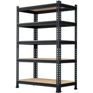 Rak Penyimpanan Garaj Logam Unit Rak Penyimpanan Rak Tugas Berat Rak Rak 28" W X 12" D X 59" H 5 Tin