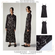 Black Rabbit Midi Dress 70139