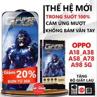 Premium tempered glass OPPO A76/ A36/ A96 5G full screen transparent. Screen protector| Top case