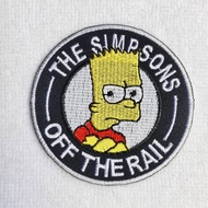 อาร์ม ตัวรีด อาร์มติดเสื้อ การ์ตูน เด็ก ลาย The Simpsons Patch ซิมป์สัน Sasemi Street DIY Sticker สต