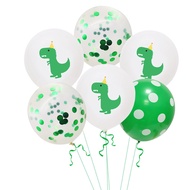 New dinosaur latex balloon, 12-inch printed small dinosaur birthday decoration balloon