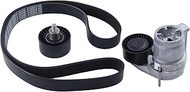 AOKAILI 11287589361,11287589366 Drive Tensioners Timing Belt Kit Compatible with 2010-2019 535i 640i