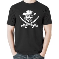 Pirate Anonymous Guy Fawkes Anon Mask V For Vendetta Funny T-Shirt Tee Gift New