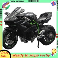 1:12 H2 R Motorcycle Diecast Alloy Model Toy Black Ninja H2R Motorbike Detachable Collection Black
