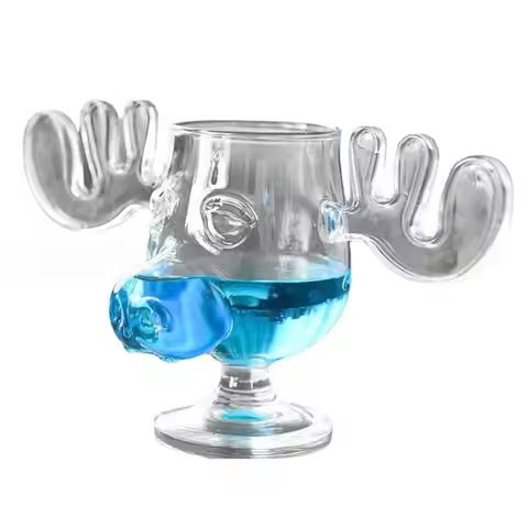 Christmas Vacation Cup Set Glass Cup | Holiday Glassware For Drink Beverages | Holds 8 Ounces