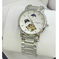 Global Traveler Automatic Watch Men's World Map Open-Heart Steel