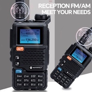 HT Walkie-TalkieTwo-way radio jarak jauh10KM Dual band baterai 48mAh Frekuensi replikasi Handy Talky