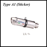 JRBAS Inlet 51มม. ท่อตัวเก็บเสียงท่อไอเสียรถจักรยานยนต์ LeoVince หนีไปทางซ้ายและขวานักฆ่า Moto DB สำ