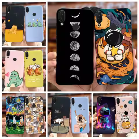 For Huawei Nova 3i Case INE-LX1 Cute Astronauts Cover Soft Silicone Phone Case For Huawei P Smart Pl