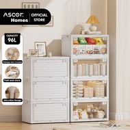 ASCOR 96/64/38/21L Large Capacity Storage Box Organizer Kotak Simpan Barang Foldable Clothes Storage