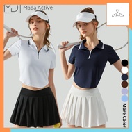 Mada Sports Outfit – Gracela Padel Series - POLO Shirt Skort/ (With Short) – Tennis Padel Outfit Set