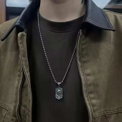 Rebirth of the Seven Deadly Sins: Laziness (SLOTH) pendant necklace, aged look, high-end men's piece