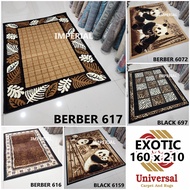 Karpet Permadani EXOTIC AFRICA Uk. Standar 160 x 210 cm UNIVERSAL Motif Macan Rusa Kucing Panda