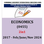 Igcse Past Year Papers Economics 0455 PAPER 1,2 ( 2in1 Versions )