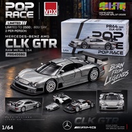 POP RACE 1/64 PR640580 MERCEDES-BENZ AMG CLK GTR RAW METAL HONG KONG TOYCAR SALON 2026 - VDX SPECIAL