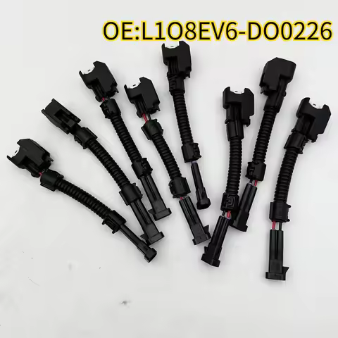 For L1O8EV6-DO0226 8Pcs EV6 Femle to Delphi Male Fuel Injector Connector Adapter For Engine New