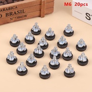【SEBG】 20Pcs M6 Thread Adjustable Furniture Levelers Screw In Chair Feet Durable Easy To Use Adjusta