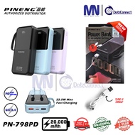 Pineng PN-797PD 10000mAh / PN-798PD 20000mAh 22.5W PD+QC3.0 Built-In 2 cables Li-Polymer Power Bank