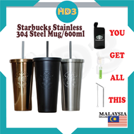 (READY STOCK) Starbucks flask thermal tumbler flask Stainless Steel 600ML Tumbler Thermos Flask (Ful