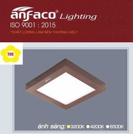 ANFACO - Đèn ốp trần nổi vuông 6W / 12W / 18W / 22W ( Vỏ nâu ) - AFC 556 NÂU / AFC556 NÂU
