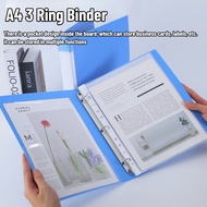 A4 3 Ring Binder Flexible Round Binder Document Organizer Binding Cover Page Separator 26x31x3.5CM
