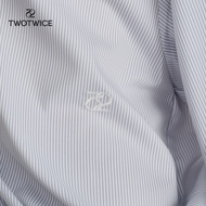 Twotwice - Oversized Tw Shirt - เสื้อเชิ้ต Oversized ปักโลโก้