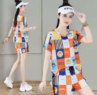 ชุดเซ็ท 2ชิ้นน่ารักๆ เสื้อ+กางเกง มีไซร้ให้เลือก MLXLXXL3XLผ้านุ่มใส่สบายมาก !!!ราคาสุดถูกมากๆ!!!