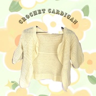 Yellow Crochet Cardigan